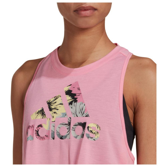 Adidas Γυναικεία αμάνικη μπλούζα W Floral TK Adidas Γυναικεία αμάνικη μπλούζα W Floral TK